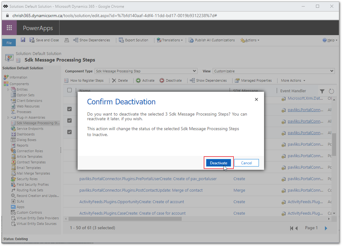 deactivate cache invalidation plugin 4