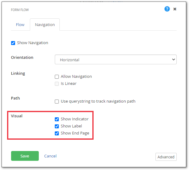 FormFlow Visual options