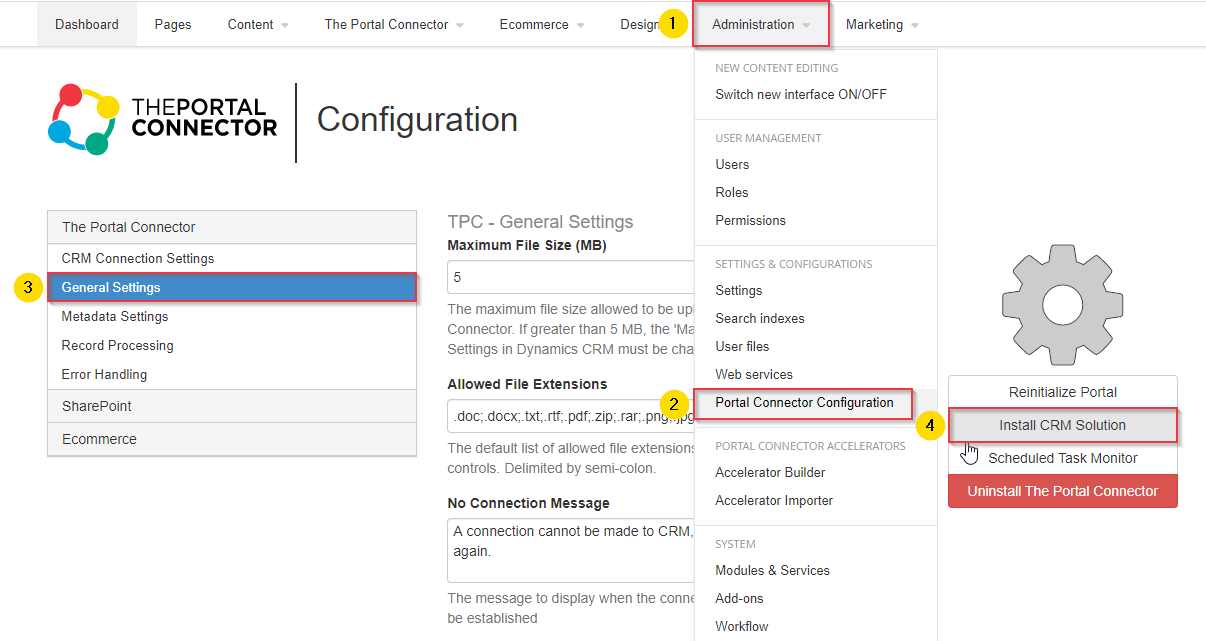 TPC_install_CRM_solution